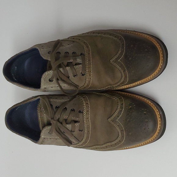 Cole Haan 10.5 Olive Green Suede Look Mens Leather - Picture 13 of 13